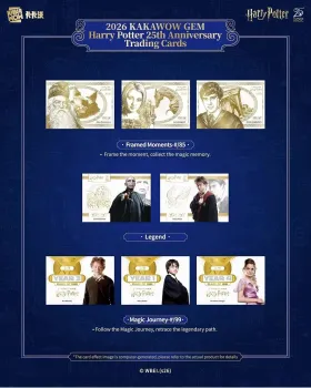 KAKAWOW - 2026 GEM Harry Potter 25th Anniversary Trading Cards Box (10 Cards) - EN